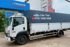 Xe tải isuzu 6,5 tấn thùng dài 6,7m mẫu inox vách nhôm cao cấp